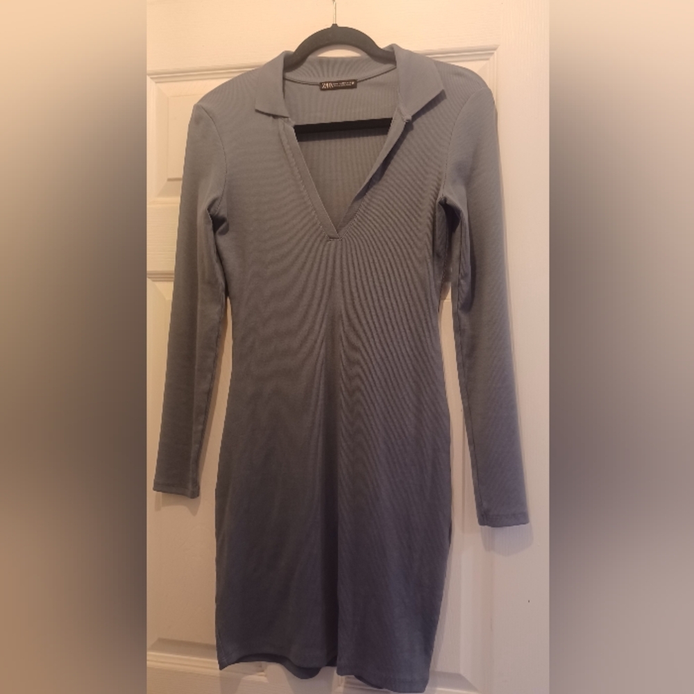 Slate Blue Knit Dress